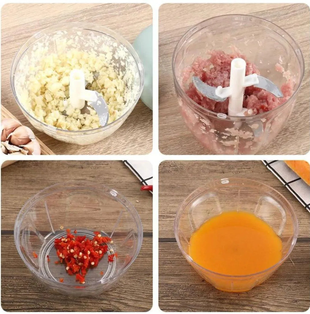 Manual Chopper/ Speedy Chopper 900ML with 5 Blades & 500ML with 3 Blades