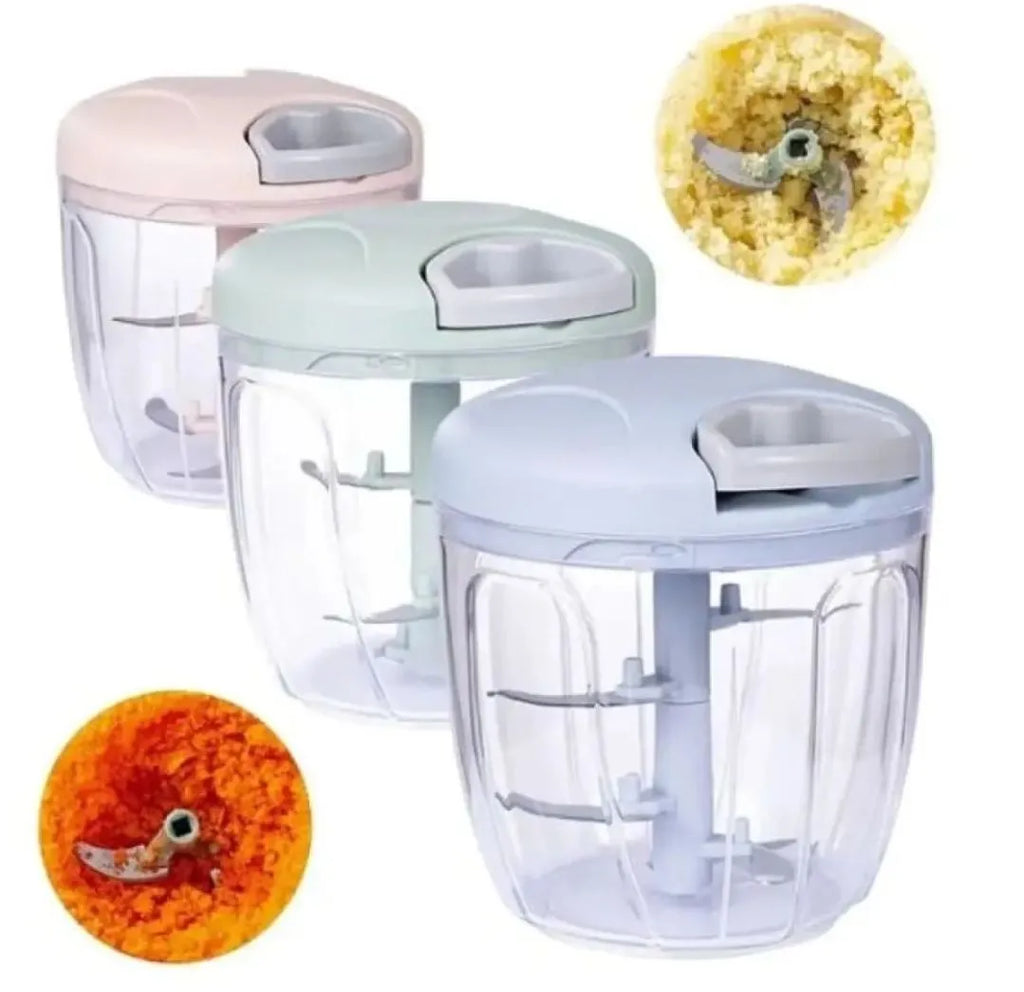 Manual Chopper/ Speedy Chopper 900ML with 5 Blades & 500ML with 3 Blades