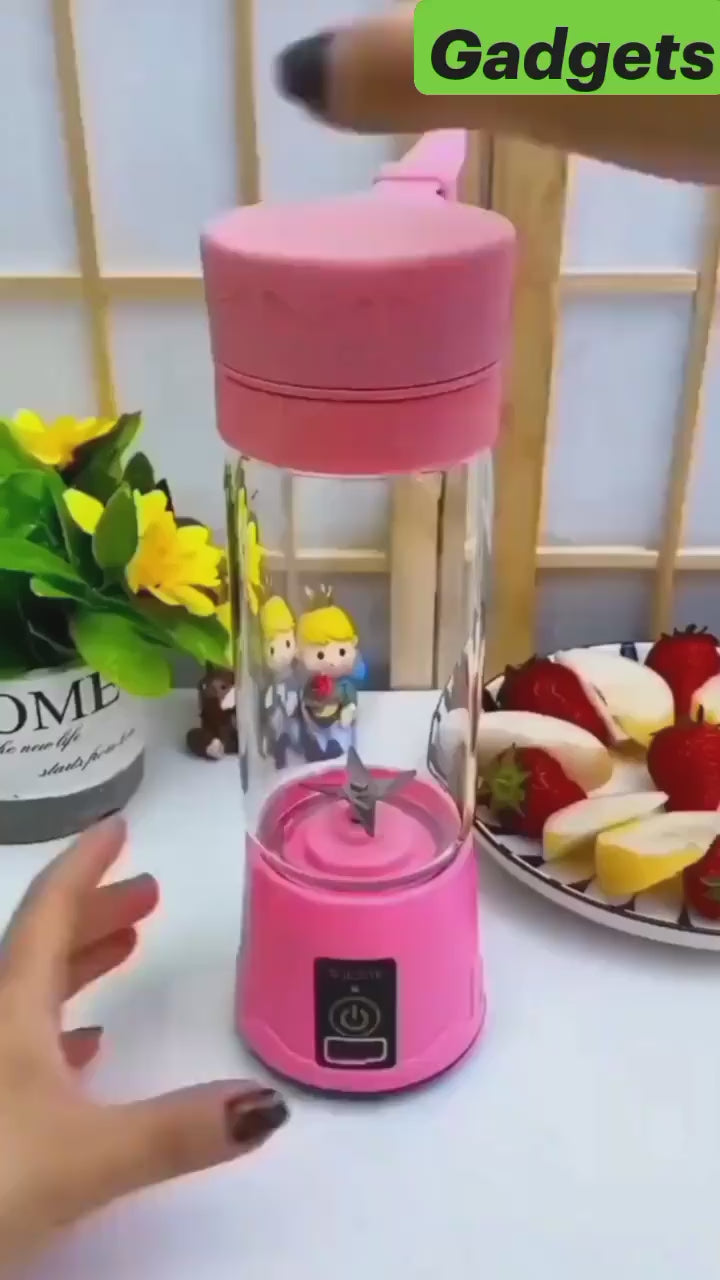 Six Blade Portable USB Electric Juicer Bottle Blender