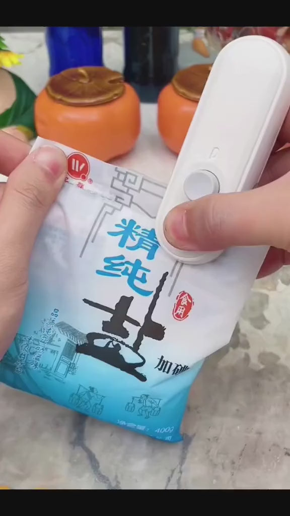 Rechargeable Plastic Bag Sealing Machine, 2 In 1 Mini Heat Bag Sealing Machine, Handheld Plastic Bag Heat Sealer